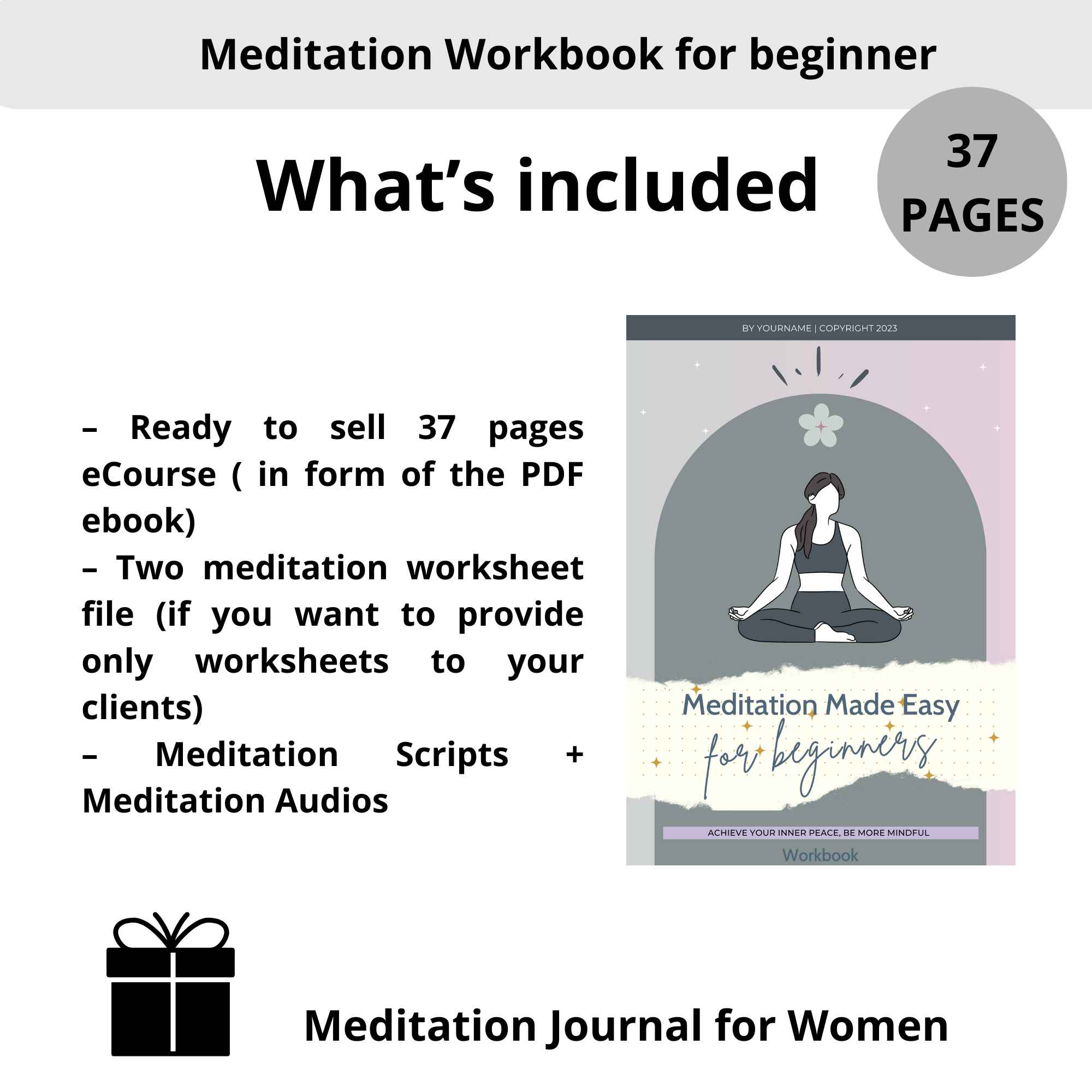 Printable Meditation Journal